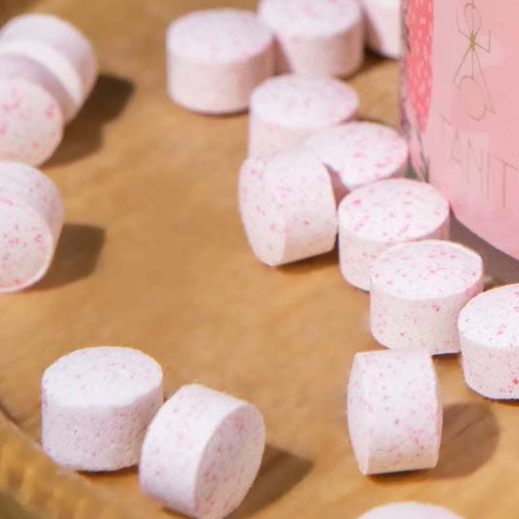 STRAWBERRY Whitening Toothpaste Tabs - 2 months supply - The Future is Bamboo