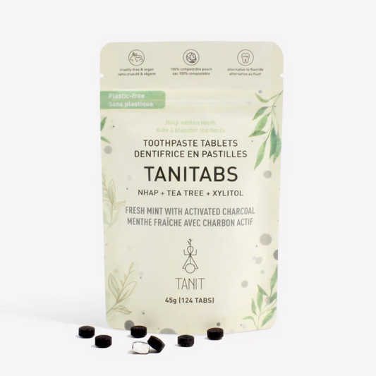 MINT CHARCOAL Whitening Toothpaste Tabs - 2 months supply - The Future is Bamboo