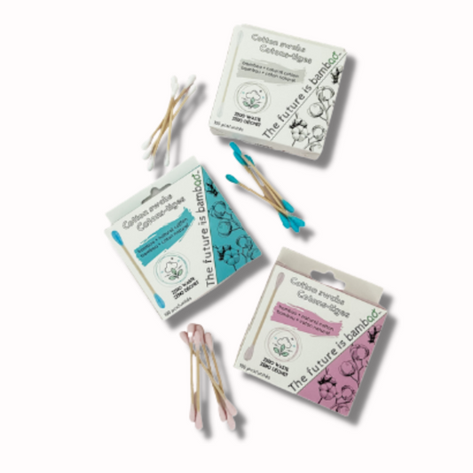 Bamboo Cotton Swabs - 100% Biodegradable 3-pack - The Future is Bamboo