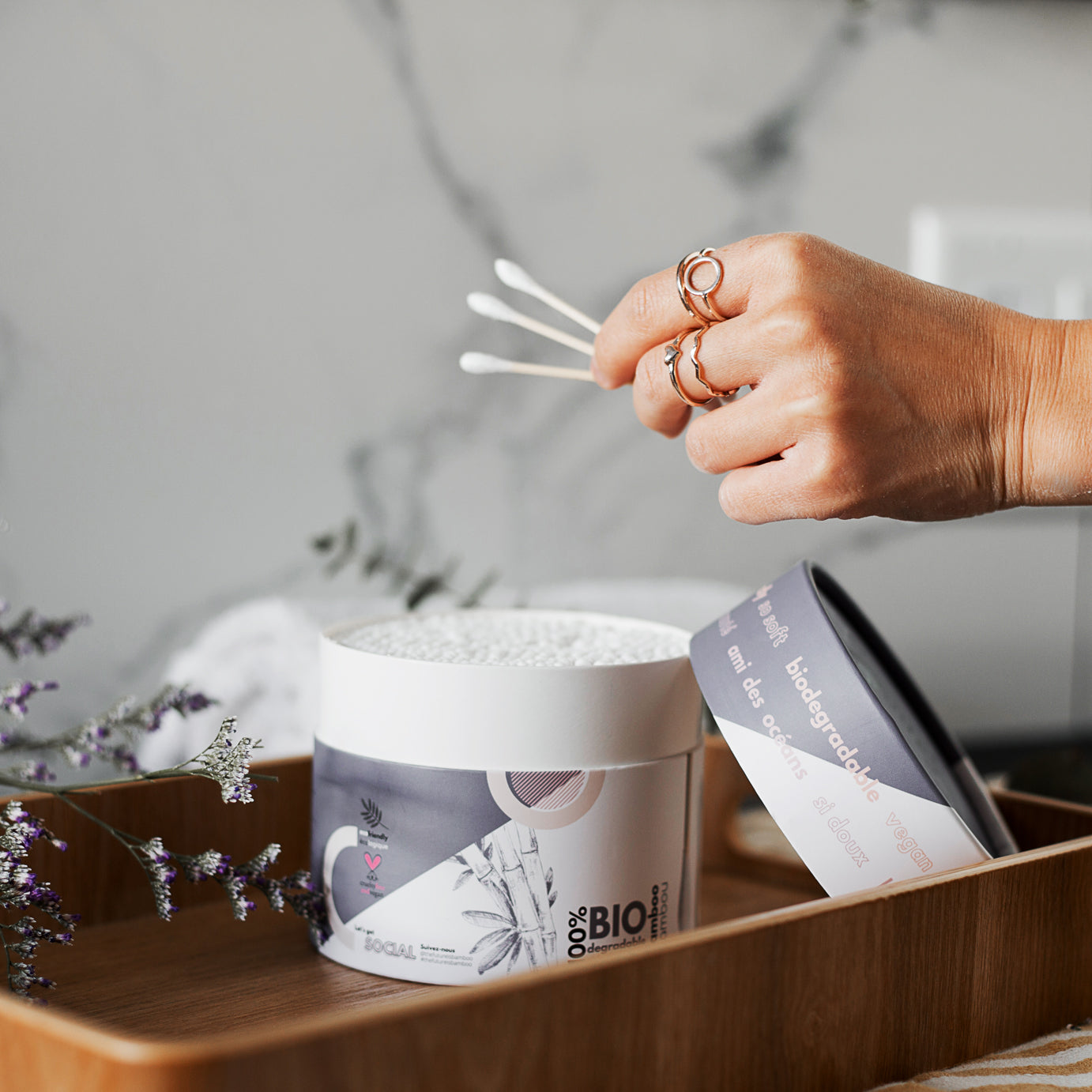 NEW! Biodegradable Cotton Swabs - 400 count - The Future is Bamboo