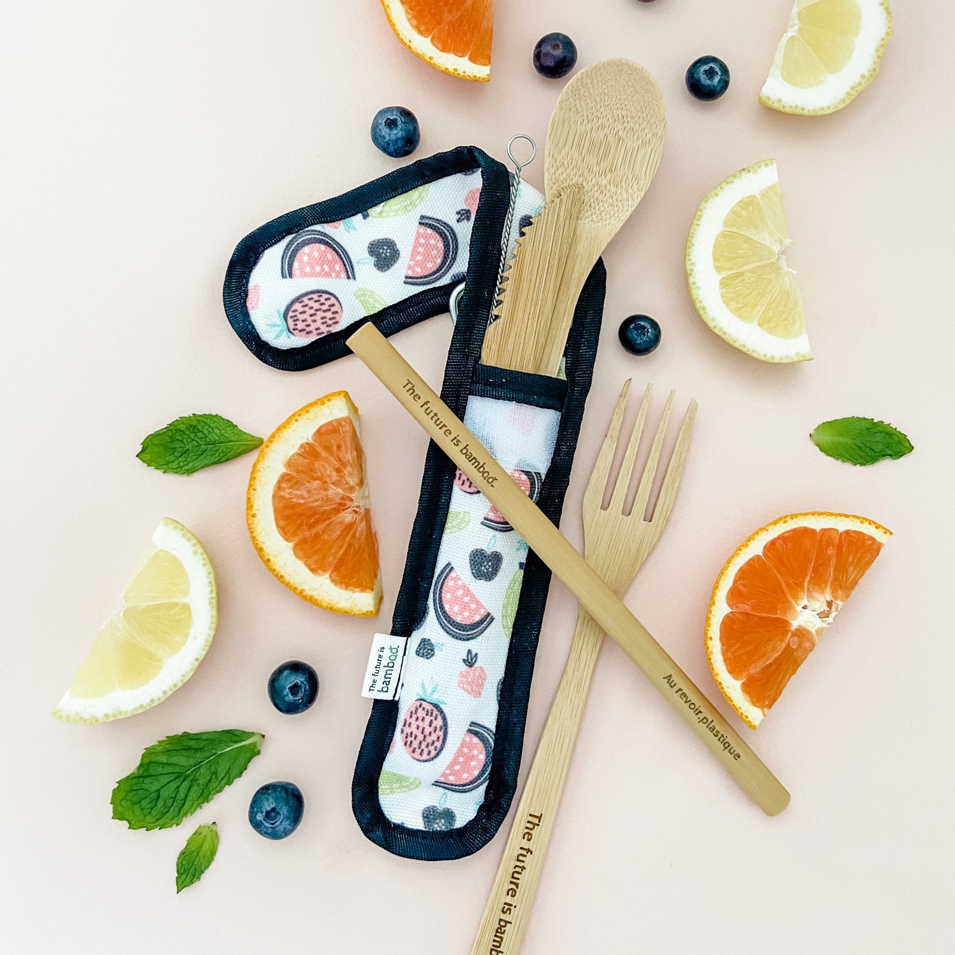Bamboo Utensil Kit Summer Fruit - The Future is Bamboo