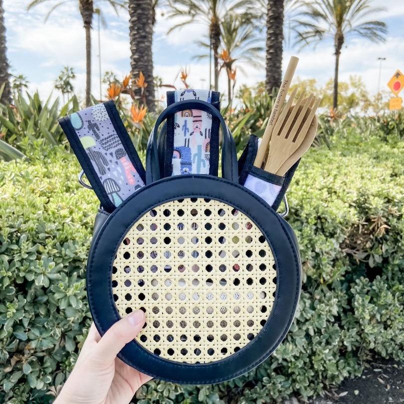 Bamboo Utensil Kit Pastel Alpaca - The Future is Bamboo