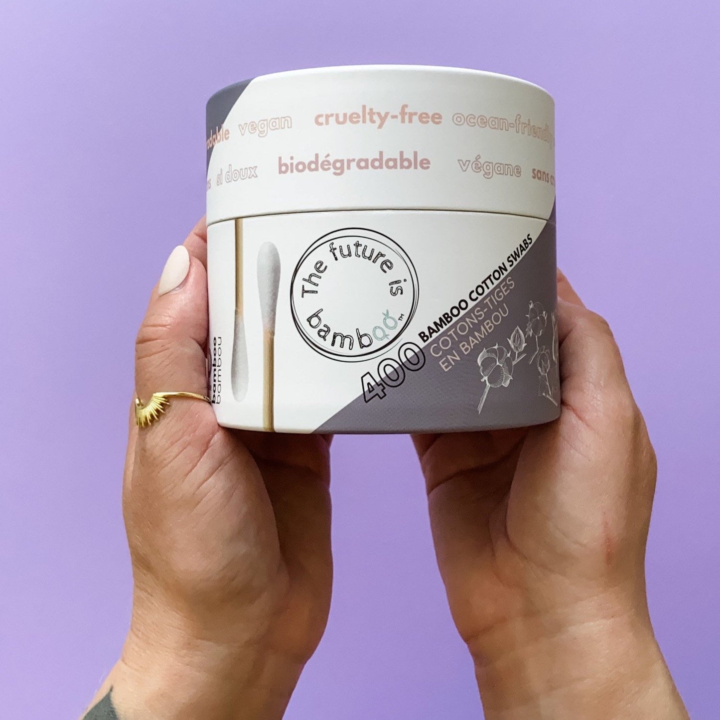 NEW! Biodegradable Cotton Swabs - 400 count - The Future is Bamboo