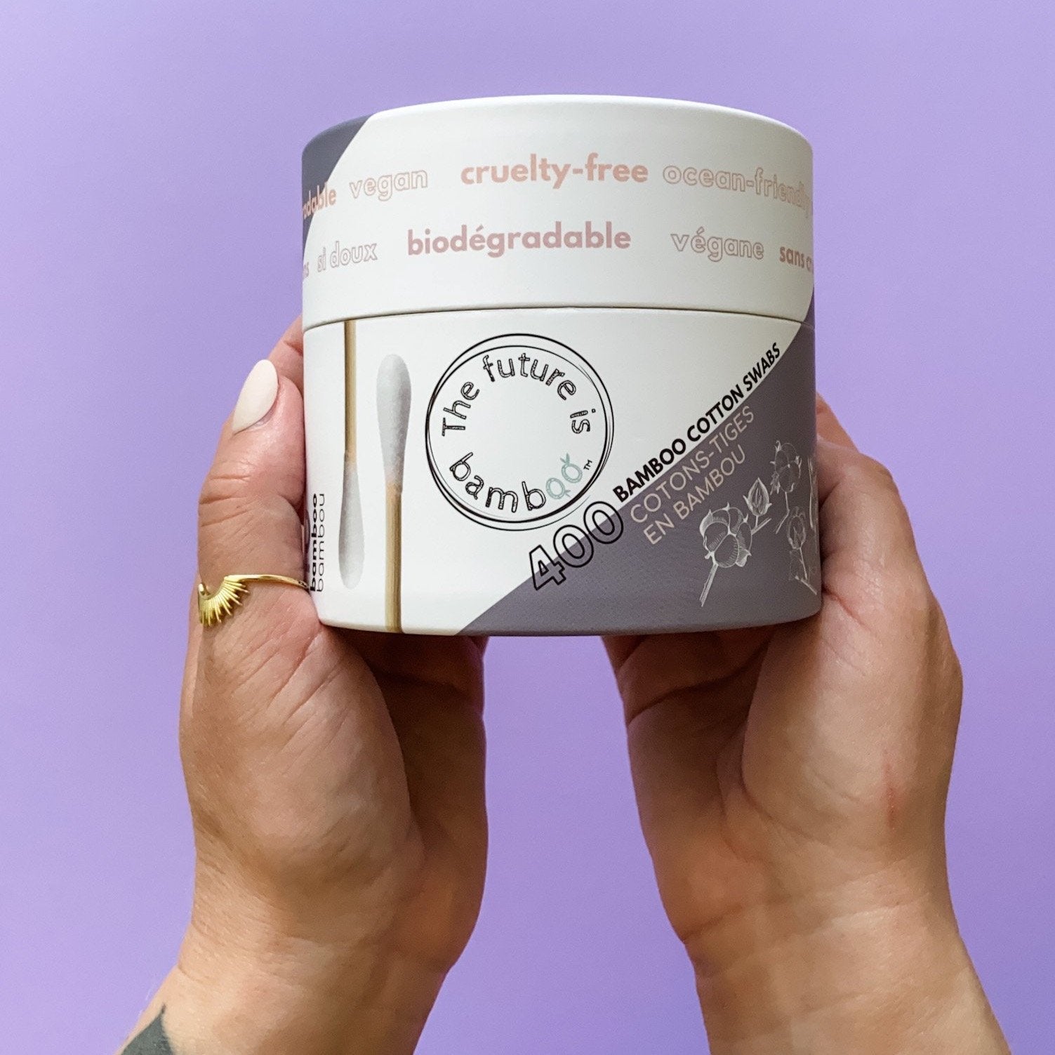 NEW! Biodegradable Cotton Swabs - 400 count - The Future is Bamboo