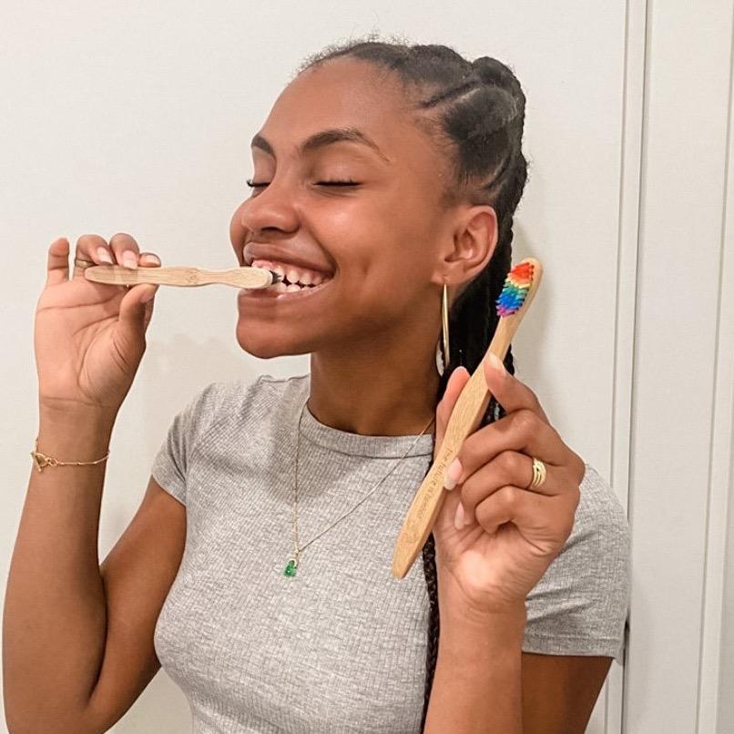 Charcoal Bamboo Toothbrushes 4-pack - The Future is Bamboo 