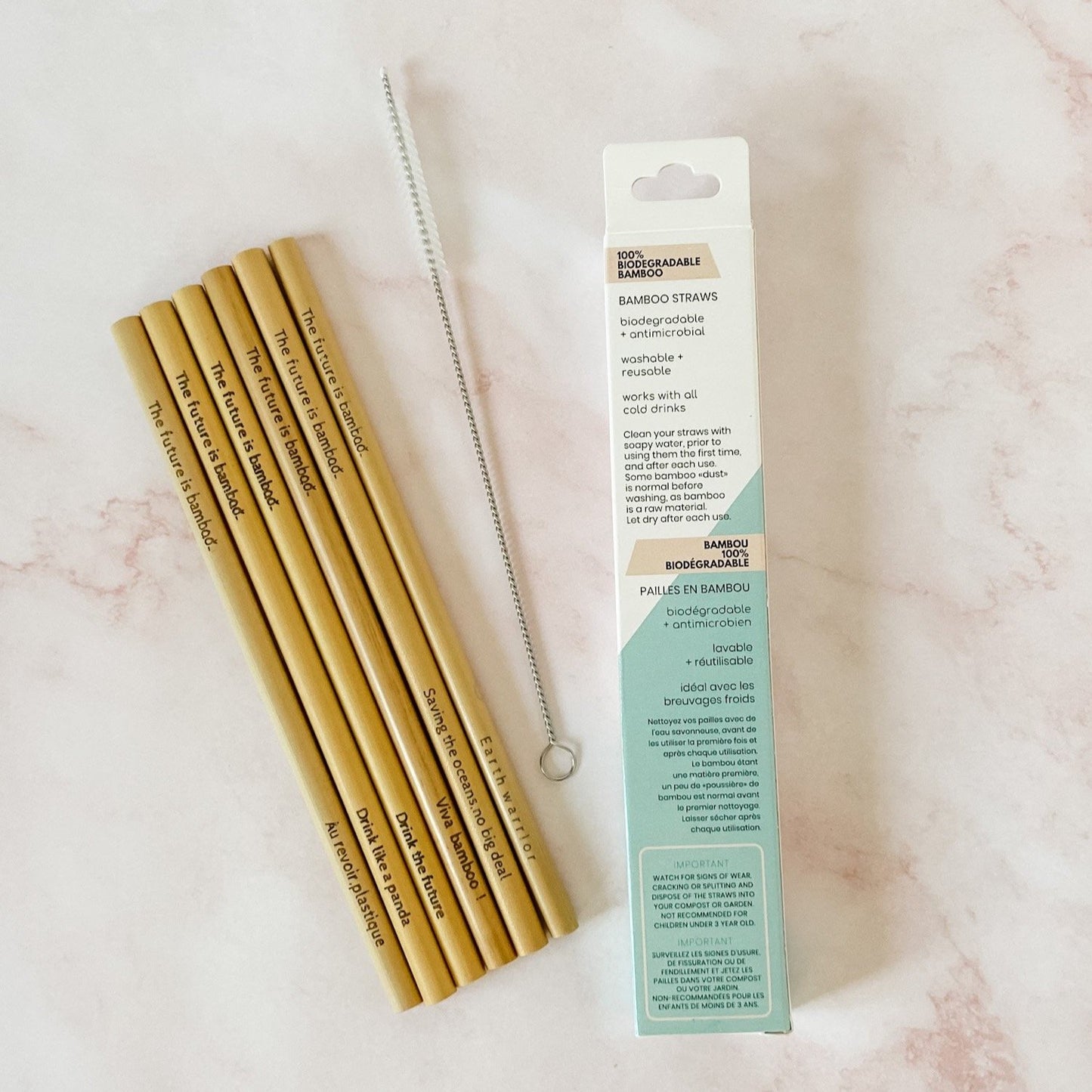 Bamboo Straws 6-Pack - The Future is Bamboo