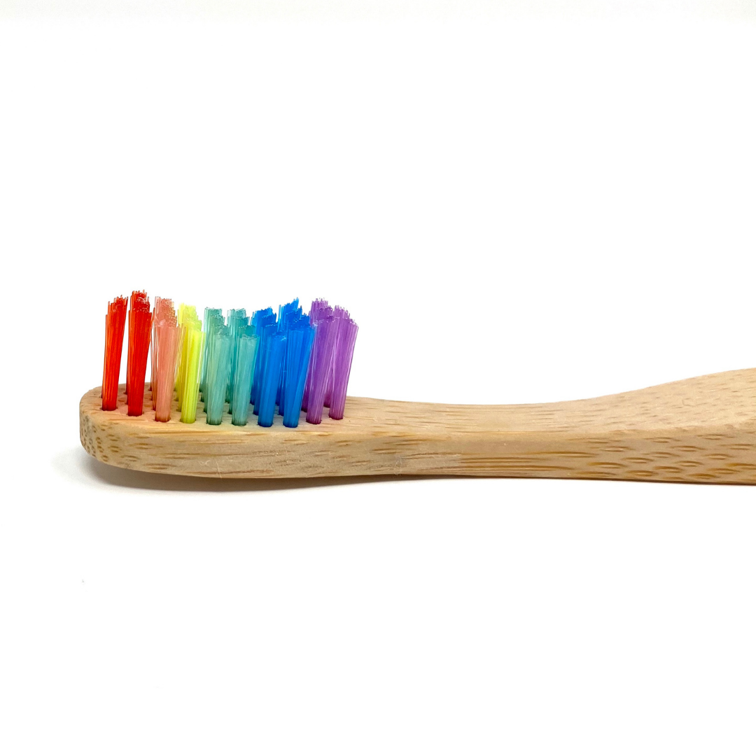 Rainbow Bamboo Toothbrushes Family 8-Pack - The Future is Bamboo