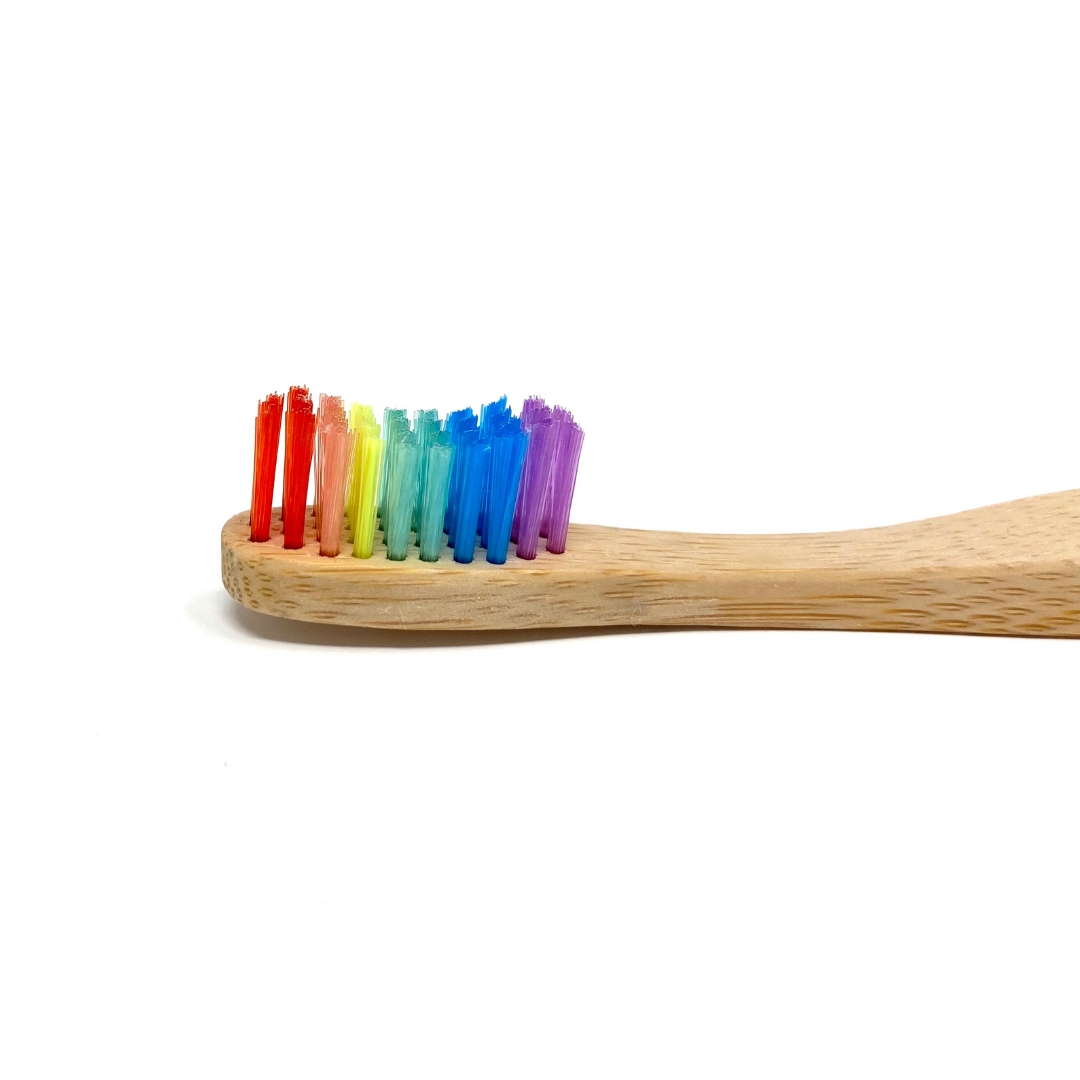 Rainbow Bamboo Toothbrushes Family 8-Pack - The Future is Bamboo