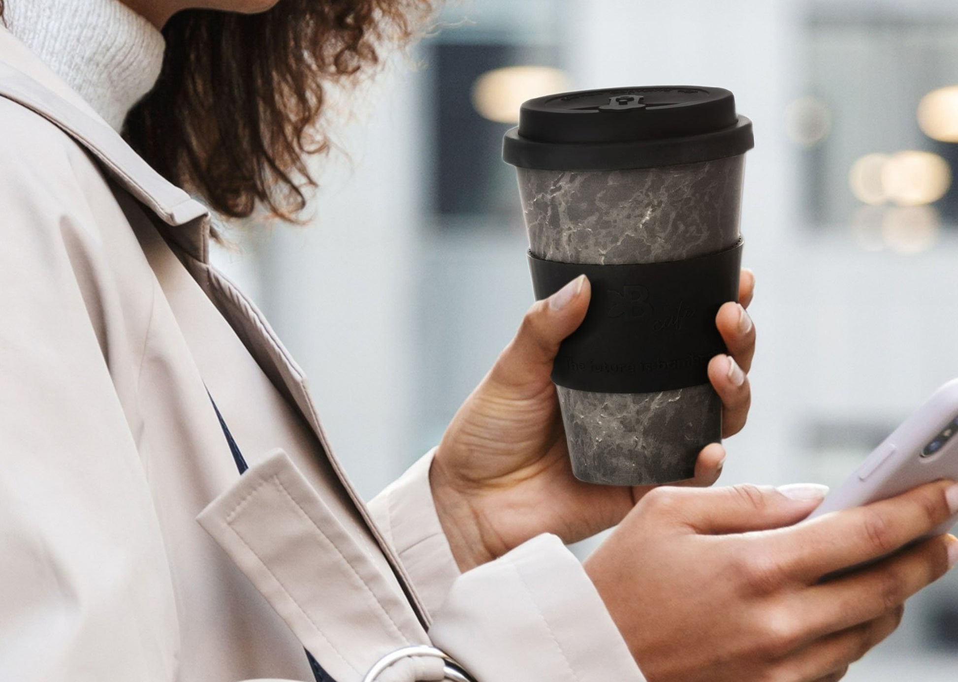 Bamboo Fiber Cup - Onyx Marble - The Future is Bamboo