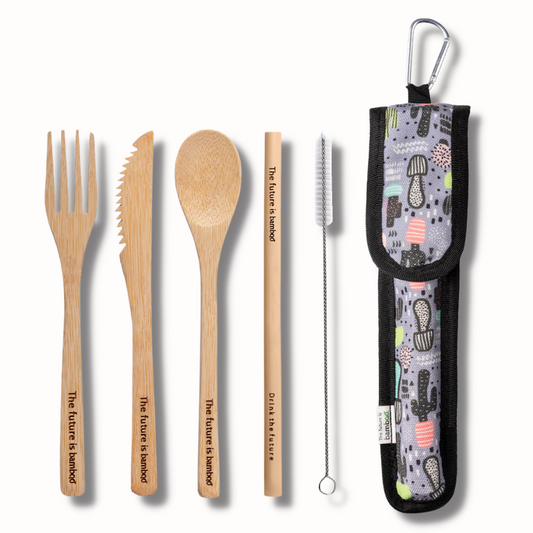 Bamboo Utensil Kit Cactus - The Future is Bamboo 