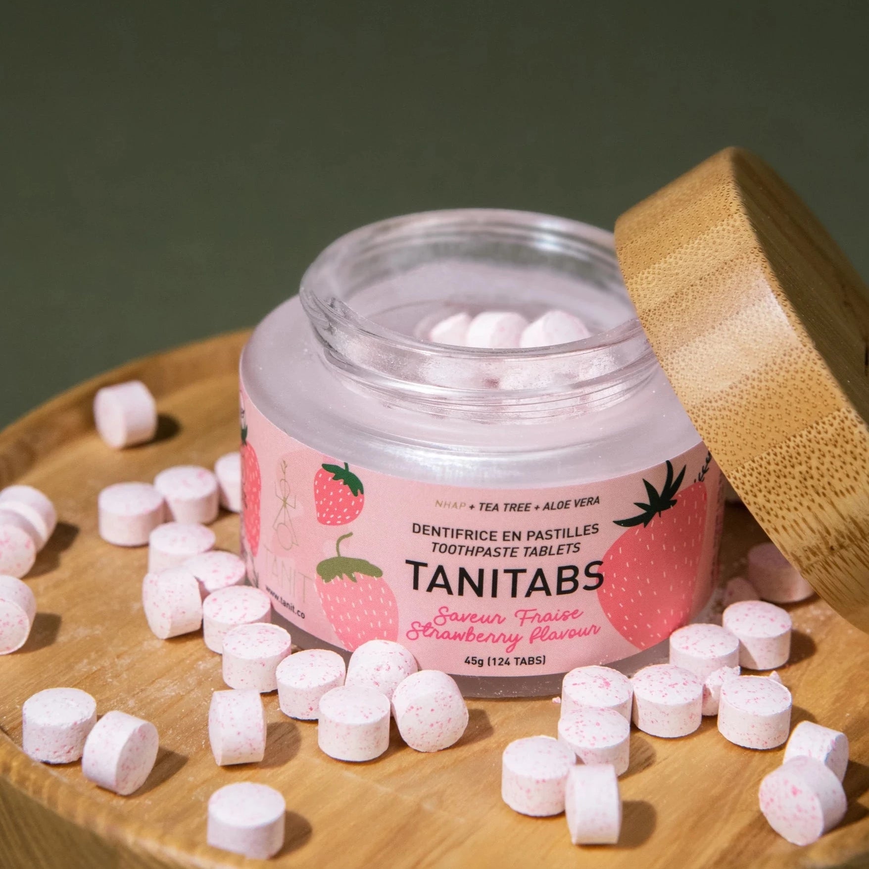 Strawberry Toothpaste Tablets - 2 month supply - The Future is Bamboo 