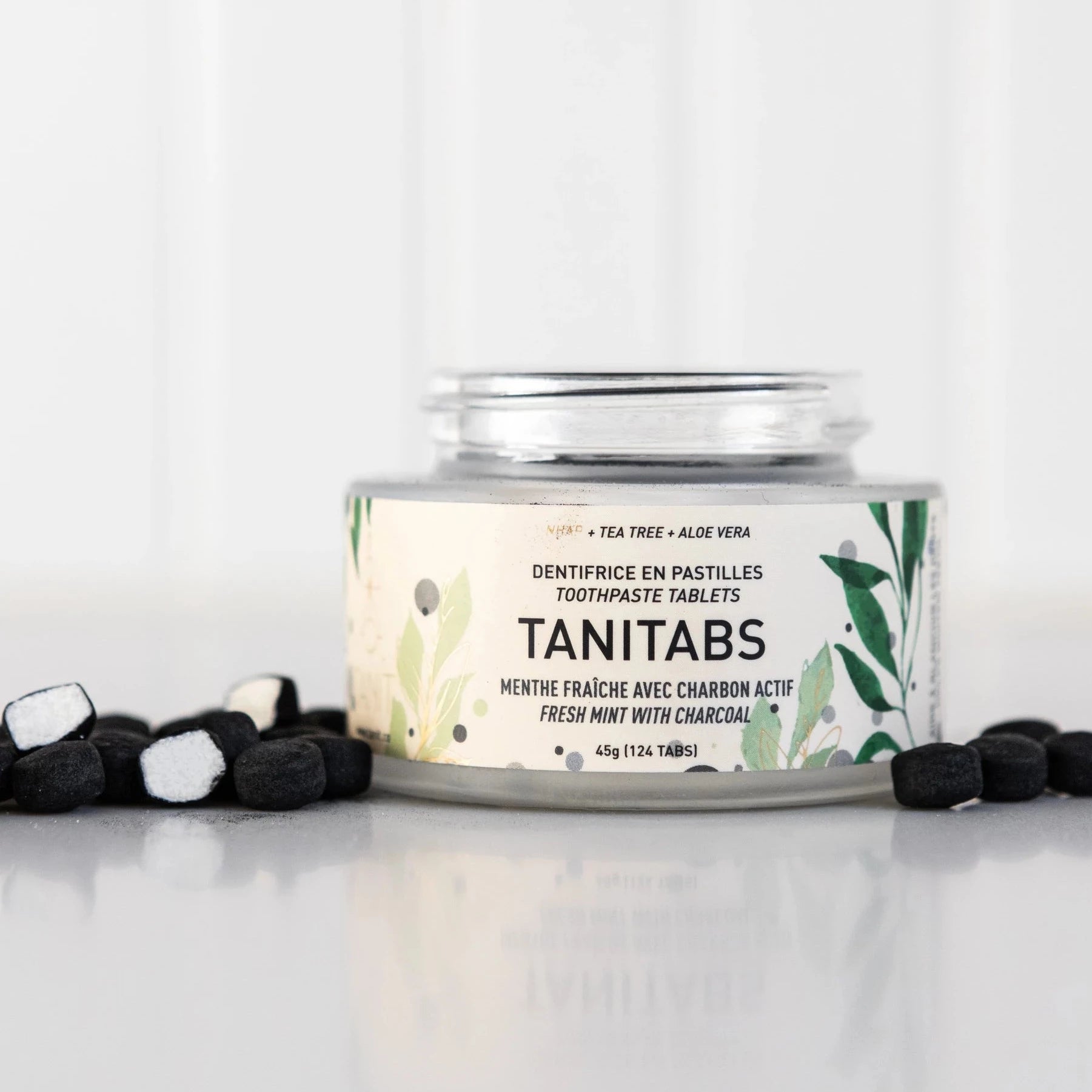 Mint Charcoal Toothpaste Tablets - 2 month supply - The Future is Bamboo 