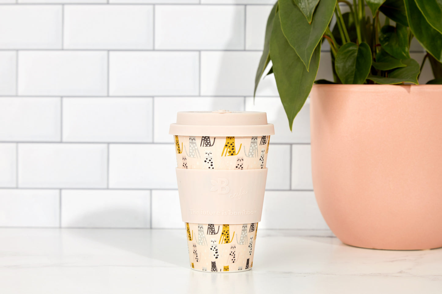 Bamboo Fiber Cup - Feline Fine - The Future is Bamboo