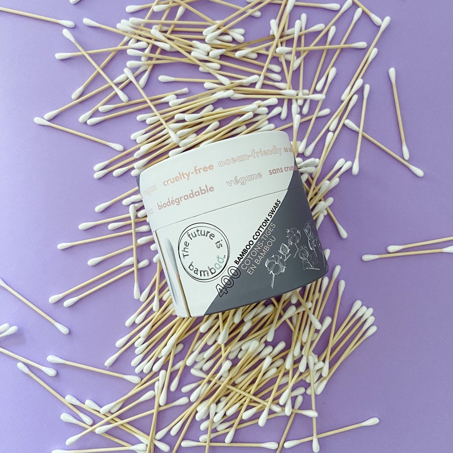 NEW! Biodegradable Cotton Swabs - 400 count - The Future is Bamboo