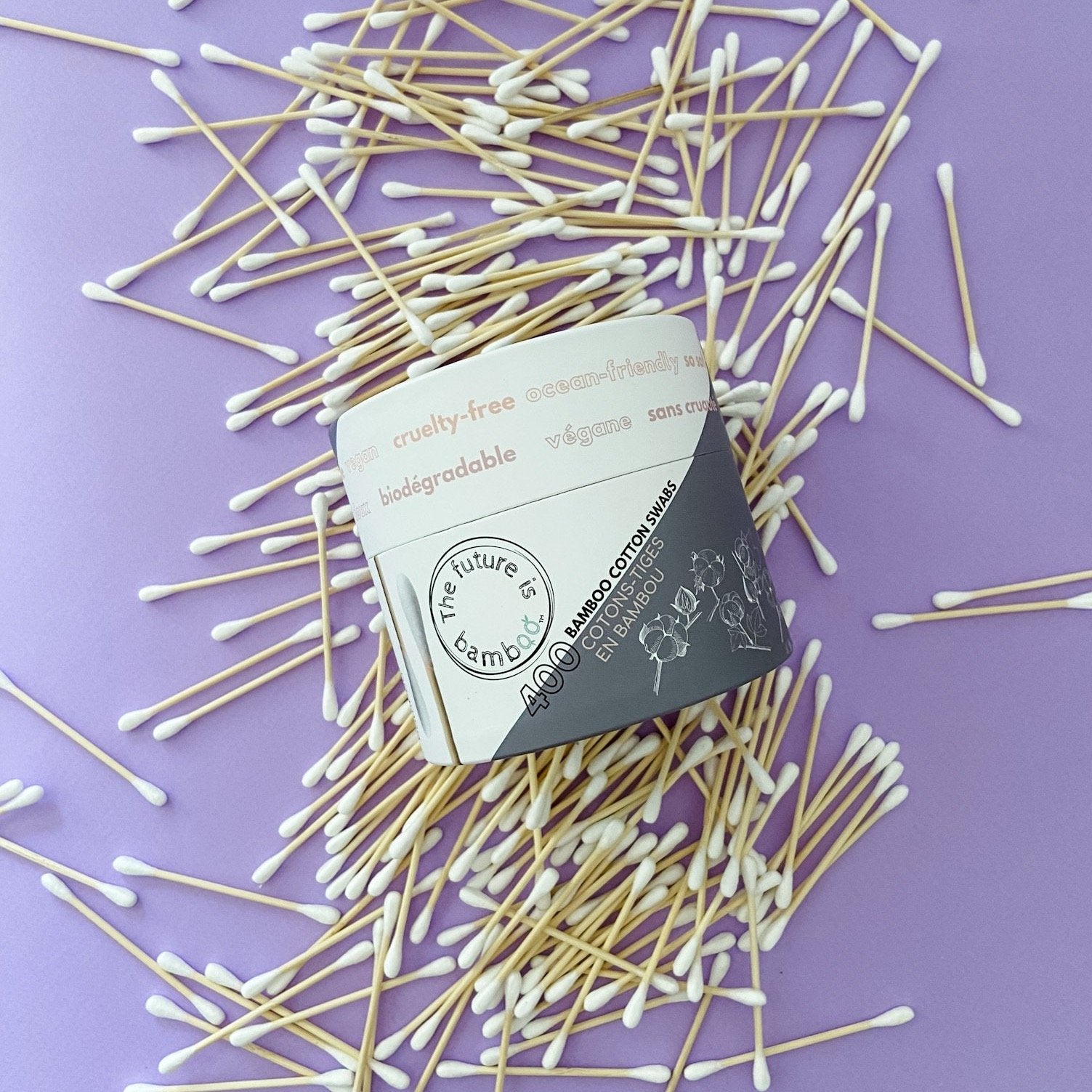 NEW! Biodegradable Cotton Swabs - 400 count - The Future is Bamboo