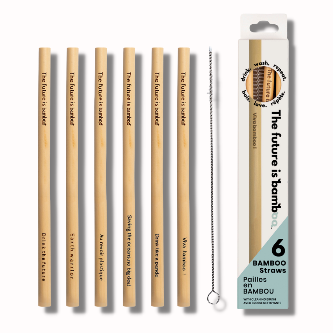 Bamboo Straws 6-Pack - The Future is Bamboo 