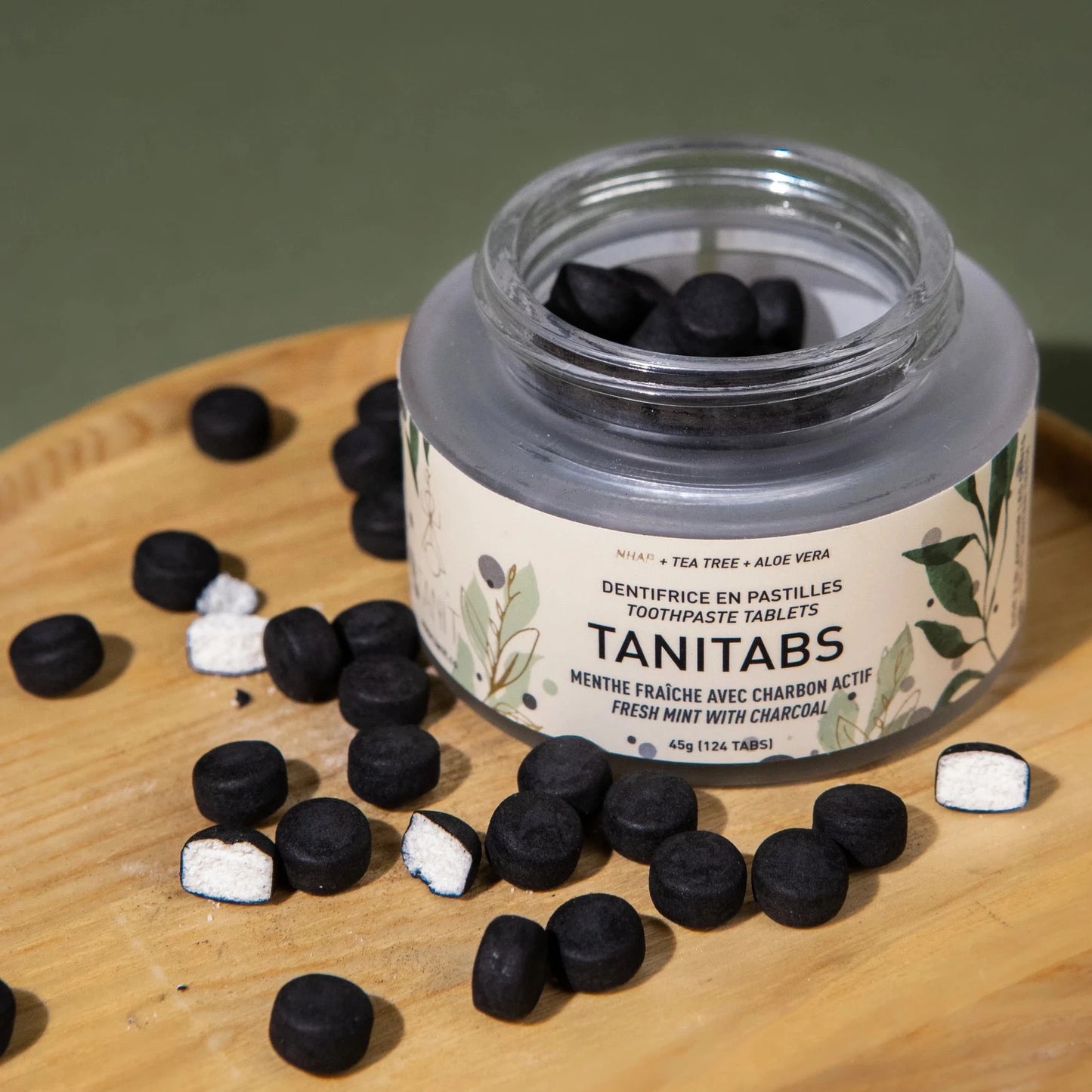 Mint Charcoal Toothpaste Tablets - 2 month supply - The Future is Bamboo 