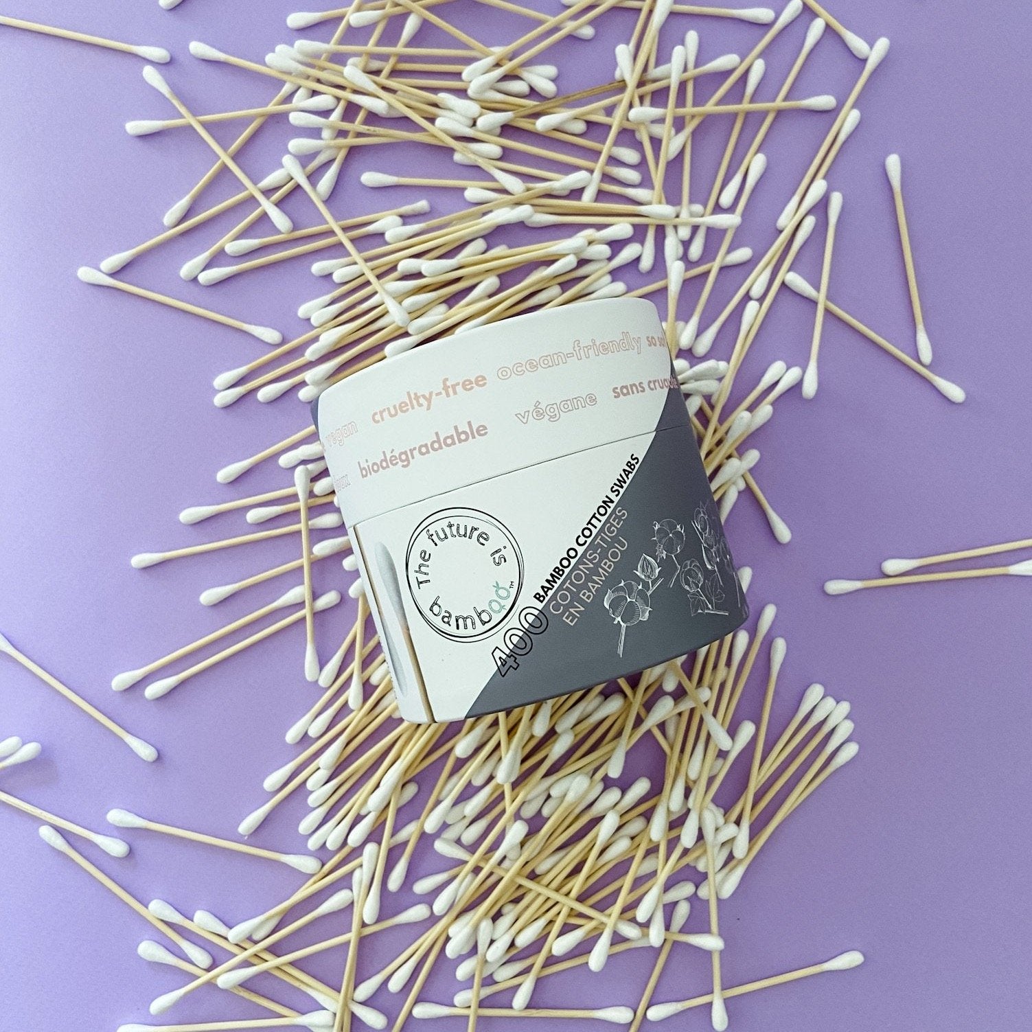 NEW! Biodegradable Cotton Swabs - 400 count - The Future is Bamboo 