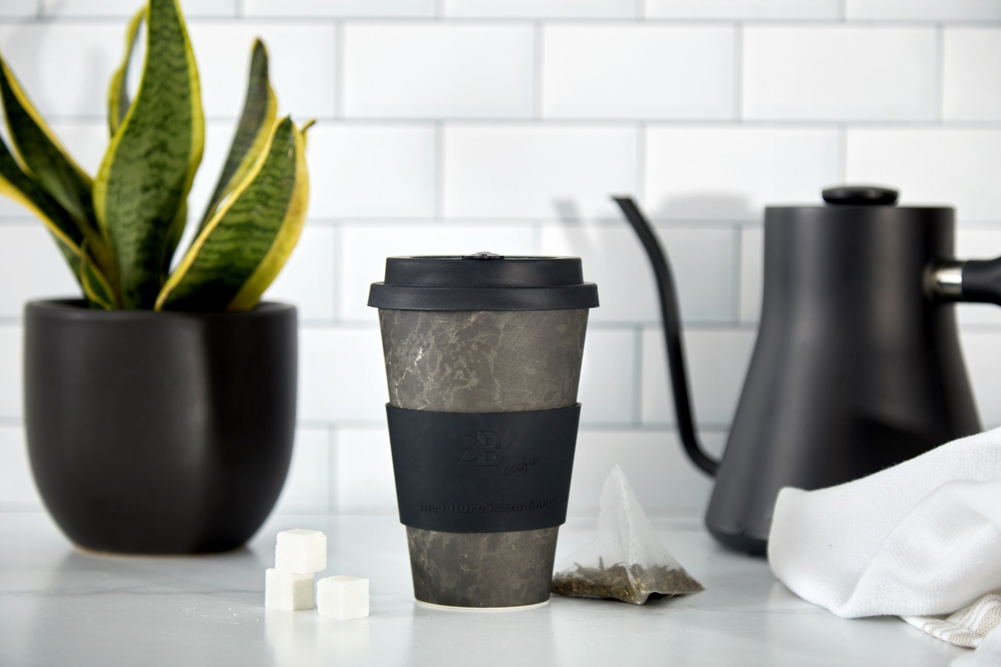 Bamboo Fiber Cup - Onyx Marble - The Future is Bamboo 